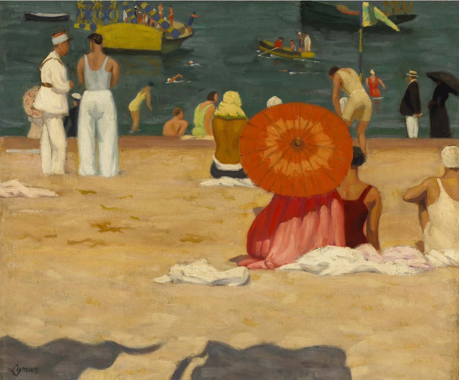 John Lyman, À la plage (Saint-Jean-de-Luz)