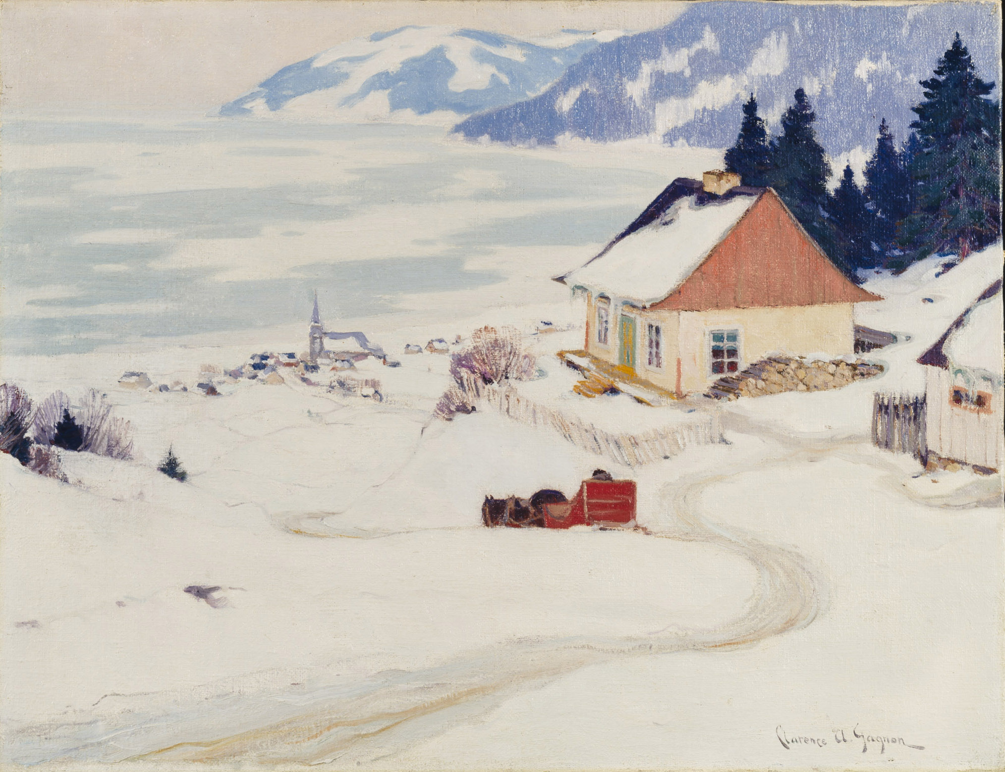 Clarence Gagnon, La carriole rouge